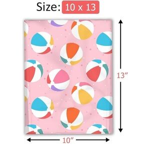 Colorful Beach Ball Design Poly Mailers 20 Pack